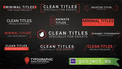 Videohive: Clean Titles 20483337 - Project for After Effects 