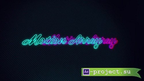 Neon Glowing Logo 56941 - After Effects Templates