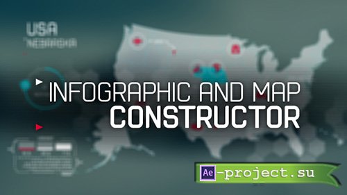 Videohive: infographic and map constructor - Project for After Effects