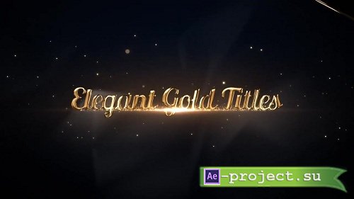 Elegant Gold Titles 57885 - After Effects Templates