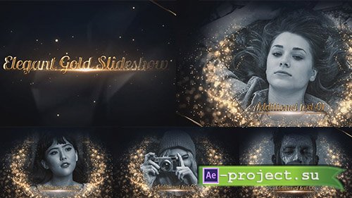 Elegant Gold Slideshow - After Effects Templates