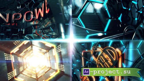 Videohive: Neon Power Logo Opener - Project for After Effects
