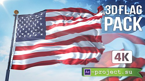 Videohive: 3D Flag Collection - Project for After Effects
