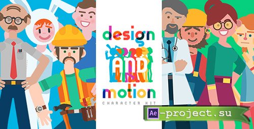 Videohive: Design and Motion Character Kit - Project for After Effects