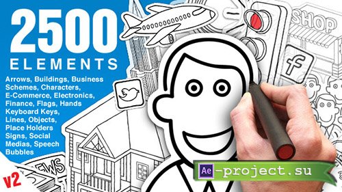 Whiteboard Animation Pack V2 - Project for After Effects (Videohive)