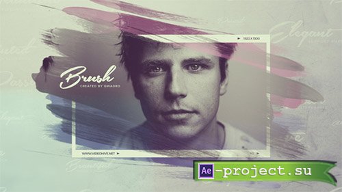 Videohive: Brush Strokes Frame Slideshow - Project for After Effects 