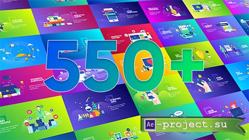 Videohive: Flat Design Concepts Package - Project for After Effects 