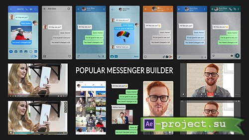 Videohive: Popular Messenger Builder v2.0 - Project for After Effects