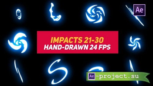 Liquid Elements Impacts 21-30 59429 - After Effects Templates