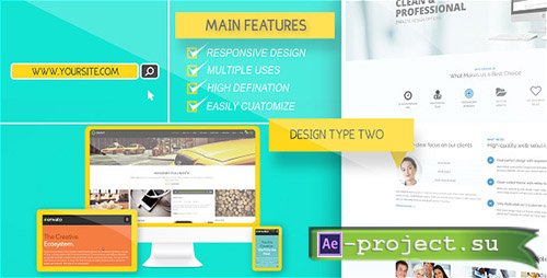 Videohive: Website Presentation Pack 8935398 - Project for After Effects 