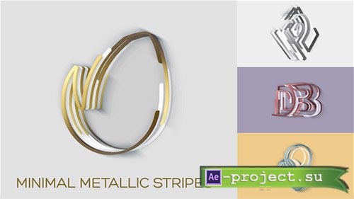 Videohive: Minimal Metallic Stripes Reveals - Project for After Effects 