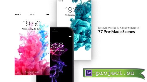 Phone 7 & SE / Flat Box - Mockup Kit V2.1 - Project for After Effects (Videohive)
