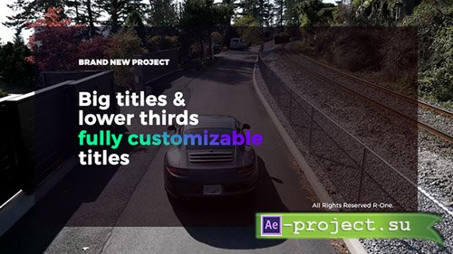 Videohive: Big Titles & Lower Thirds - Project for After Effects 