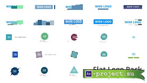 Videohive: Flat Logo Pack 9300776 - Project for After Effects 