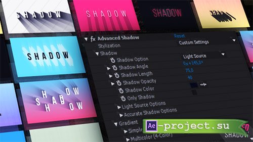 Videohive: Advanced Shadow - After Effects Presets
