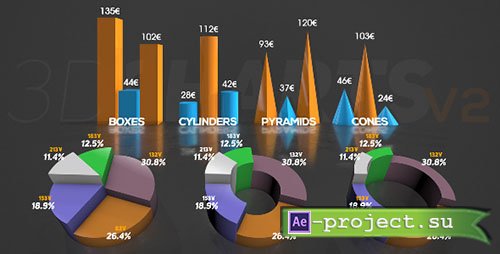 Videohive: 3D Charts v.2 - Project for After Effects 