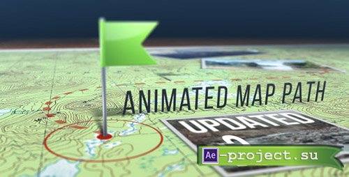 Videohive: Animated Map Path v.3 - Project for After Effects 