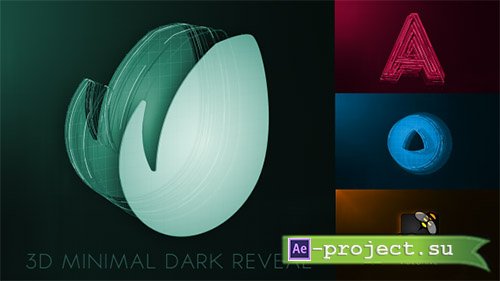 Videohive: 3D Minimal Dark Logo Reveal - Project for After Effects 