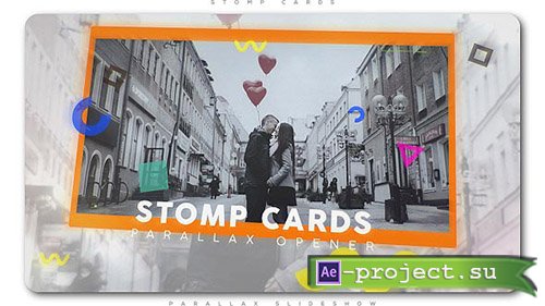 Videohive: Stomp Cards Parallax Opener - Project for After Effects