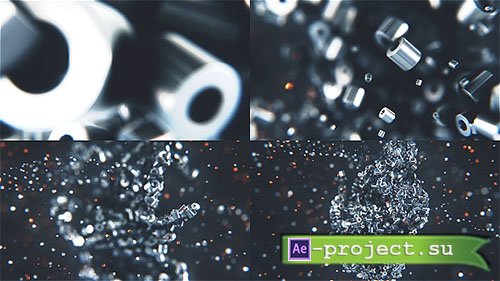 Videohive: Metalic Particles Logo - Project for After Effects 