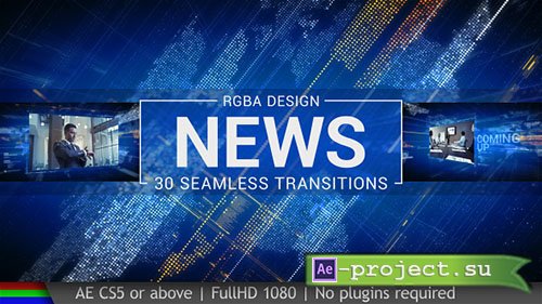 Videohive: News Transitions 19466316 - Project for After Effects 