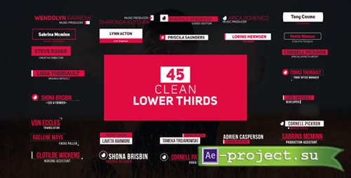 Videohive: Lower Thirds 21284671 - Project for After Effects 