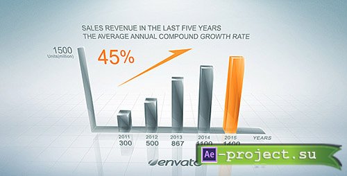 Videohive: Clean Growth Chart - Project for After Effects 