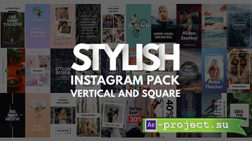 Videohive: Instagram Stories Pack | Vertical and Square - Project for After Effects 