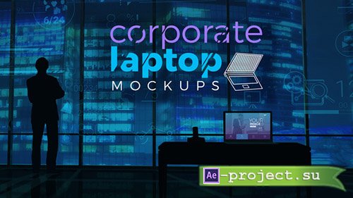 Videohive: Corporate Laptop Mockups - Project for After Effects 
