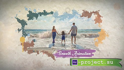 Ink & Watercolor Slideshow - After Effects Template
