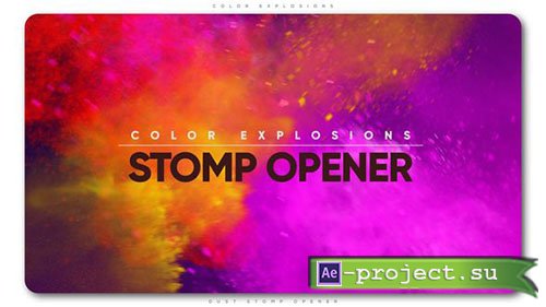 Videohive: Color Explosions Stomp Opener - Project for After Effects 