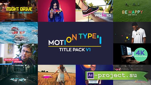 Videohive: Motion Type - Titles Pack - Project for After Effects 