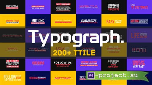 Videohive: Typograph 21829693 - Project for After Effects 