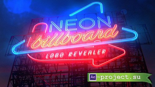 Videohive: Neon Billboard Logo Revealer - Project for After Effects 
