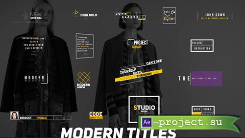 Videohive: Modern Titles 20937433 - Project for After Effects 