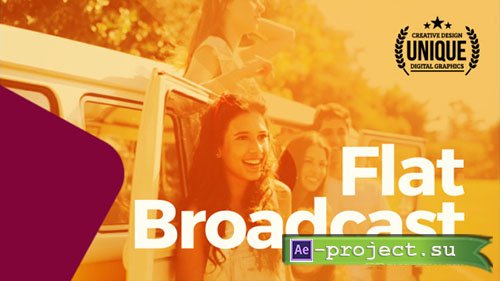 Videohive: Flat Broadcast Pack - Project for After Effects 