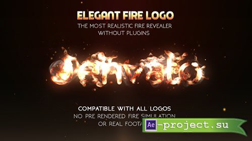 Videohive: Elegant Fire Logo (No Plugin) - Project for After Effects 