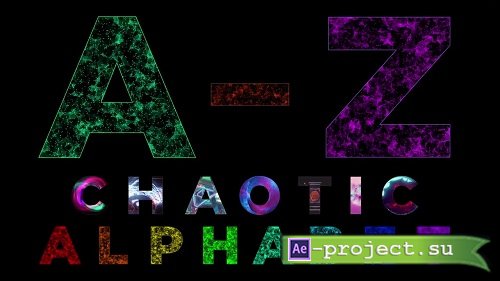Animated Alphabet Chaotic Style Part 1 87706 - After Effects Templates