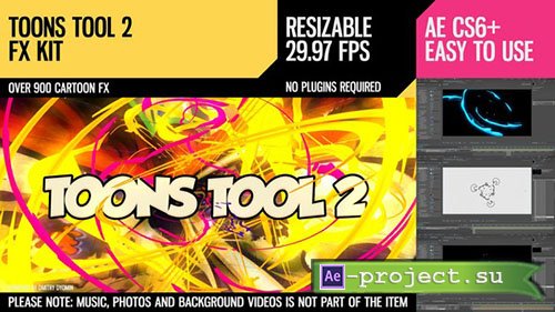 Videohive: Toons Tool 2 (FX Kit) - Project for After Effects 