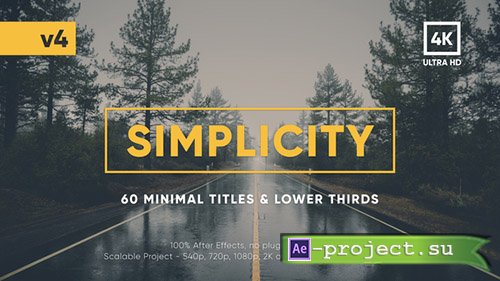 Videohive: Simplicity Title Pack - Project for After Effects 