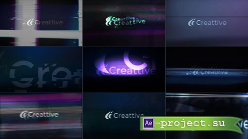 Videohive: Quick Logo Sting Pack 08: Glitch & Distortion - Project for After Effects 