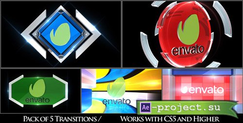 Videohive: Broadcast Logo Transition Pack V3 - Project for After Effects 