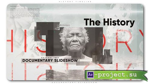 Videohive: History Timeline Documentary Slideshow - Project for After Effects 