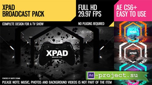 Videohive: XPaD (Broadcast Pack) - Project for After Effects 