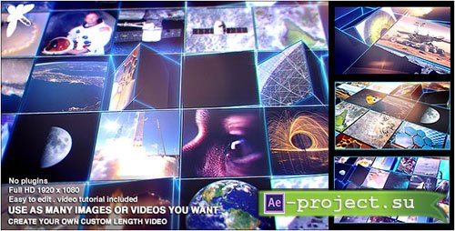 Videohive: Mosaic Block Reveal - Tech - Project for After Effects 