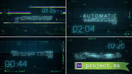 Videohive: Hi-Tech Glitches (Countdown and Titles) - Project for After Effects 
