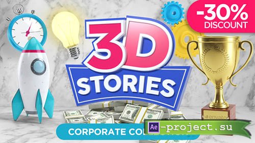 Videohive: 3D STORIES | Icons Explainer Toolkit - Project for After Effects 