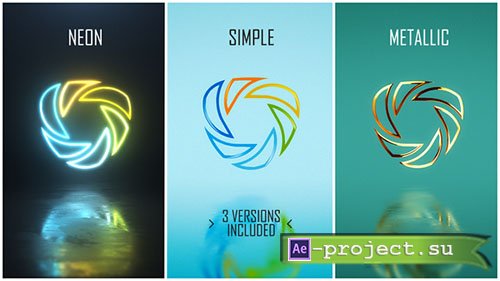 Videohive: Minimal Logo Pack (3 versions) - Project for After Effects 
