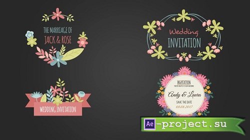 10 Floral Frame for Wedding Day 70300 - After Effects Templates