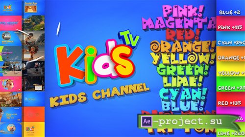 Videohive: Kids And Family Channel Broadcast Graphics Package - Project for After Effects